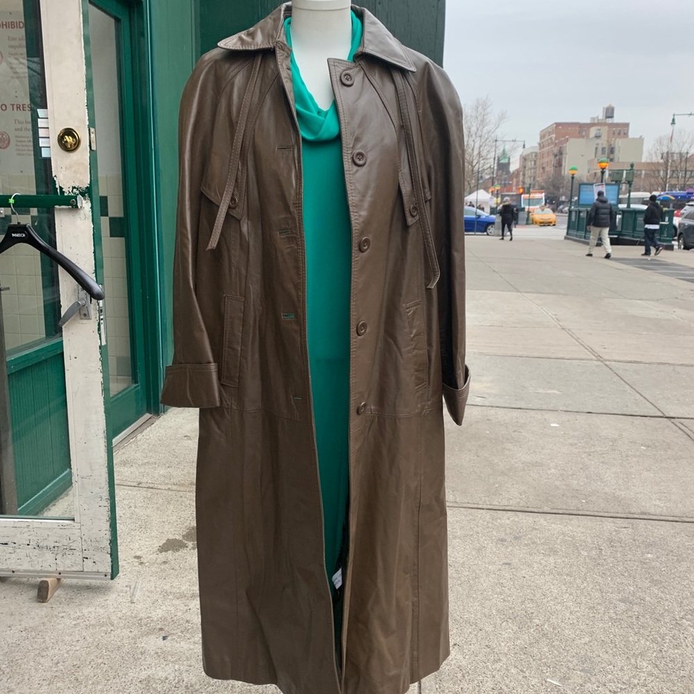 Vintage 1960/70 TFC leather trench NWT